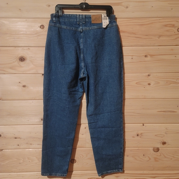 Lee Short Side Elastic Women's Blue Ankle Jeans Size 14x29 NWT - Picture 2 of 3